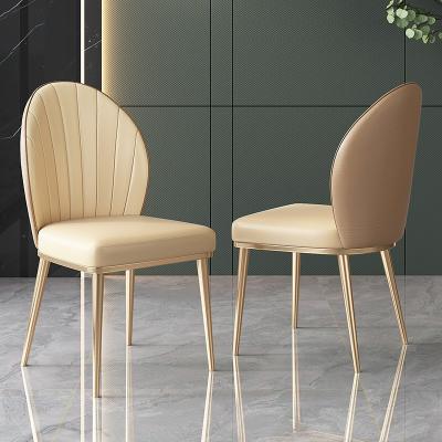 China Kitchen Modern Luxury Dining Chairs With Fleece / PU Seat for sale