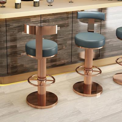 China OEM ODM Stainless Steel Counter Bar Stool NO Fold Customized Color for sale