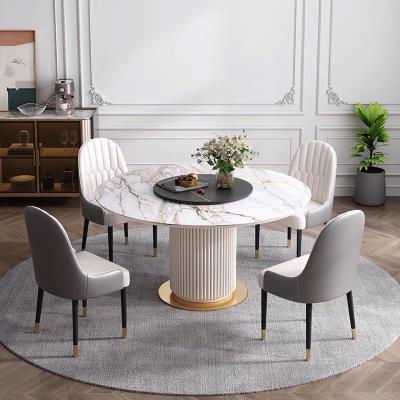 China Marble Table Top Restaurant Round Dining Room Tables Height 78cm for sale