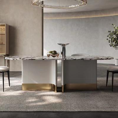 Китай Modern Stainless Steel Marble Square Dining Table For Hotel Banquet Hall продается