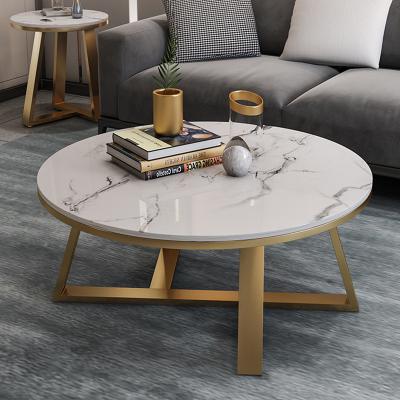 China Stainless Steel Circular Tea Table Suitable For Medium-Sized Rooms for sale