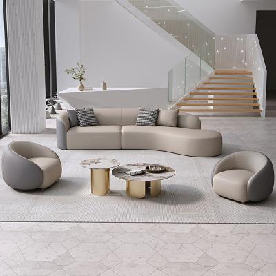 China Modern Stainless Steel  Living Room Combination Round Coffee Table for sale