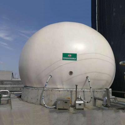 中国 Corrosion Resistance Biogas Plant Gas Holder 0.7mm-1.5mm Thickness For Storage Gas 販売のため