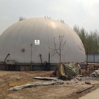 China Automatic Control Double Membrane Biogas Holder With Anaerobic Reaction for sale