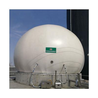 China Anti Corrosion Double Membrane Biogas Holder For Gas Storage for sale