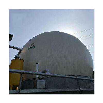 China Round Double Membrane Biogas Holder With Recycling Advantage à venda