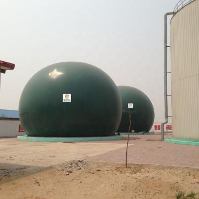 China Anaerobic Reaction Double Membrane Biogas Holder Corrosion Resistant for sale