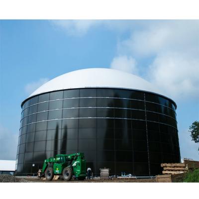 China Biogas Storage Glass Fused To Steel Tank For Anaerobic Reactor With Double Membrane zu verkaufen