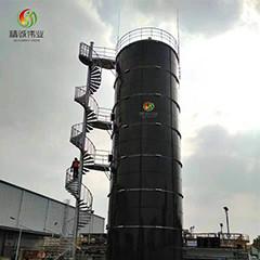 China Biogás anaeróbico do reator de leito fluidizado UASB do estrume da galinha à venda
