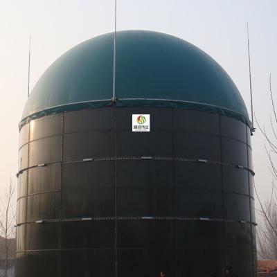 China Anaerobic Reaction Biogas Gas Holder PDFE Double Membrane Gas Storage Tank for sale