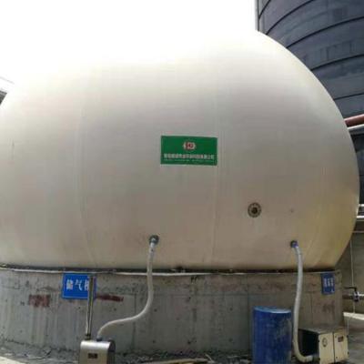 China Tenedor de gas del tenedor del biogás de la membrana del doble del PVC PDFE del PES en planta del biogás en venta
