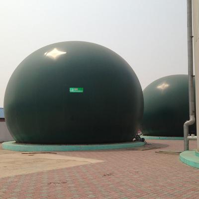 China Green PDFE Double Membrane Biogas Holder Gas Holder In Biogas Plant for sale