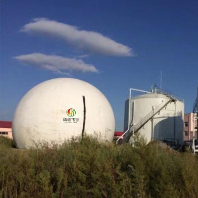 Chine Réservoir de méthane de support de biogaz de membrane de double de PVC d'eaux usées à vendre