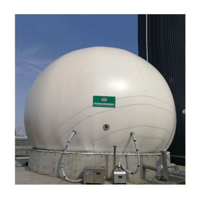 China 880m3 Double Film Biogas Gas Holder Recycling Anti Corrosion for sale
