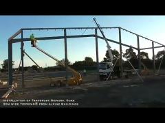 China Steel Structure Warehouse Building Process Video