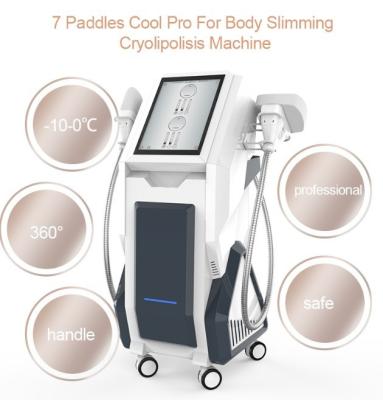 China 7 Paddles Cool Pro Fat Freezing Machine  Body Cryolipolysis Slimming Machine for sale
