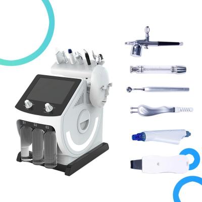 China Microdermabrasion 7 In 1 Facial Spa Machine Home H2o2 Small Bubble Machine for sale