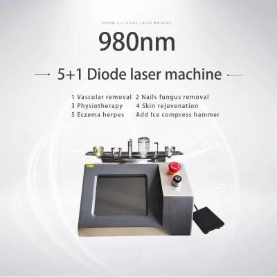 China 5 In 1 Spider Vein Removal Laser 980nm Diode Laser Vascular Therapy Machine for sale