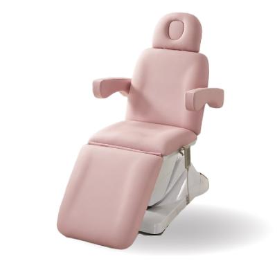 China Rosa-elektrisches Gesichtsbett-flacher elektrischer Massage-Bett-Stuhl für Salon-Schönheitspflege zu verkaufen