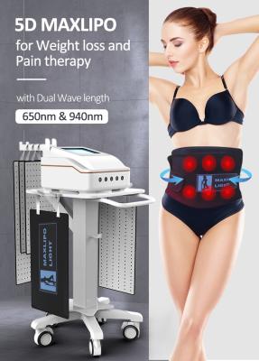 China 5D Maxlipo Lipolaser Slimming Red Light Therapy Machine 650nm 940nm for sale