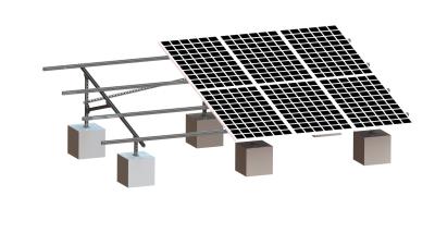 China 88m/S 2.0KN/M2 Steel Solar Structure Galvanized Ground Mounting System for sale
