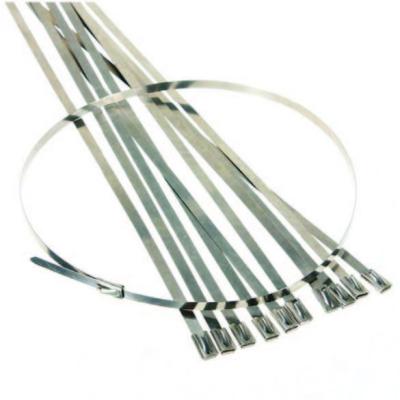 China 4.6mm 7.9mm Solar Cable Tie , Sus304 Stainless Steel Zip Ties For Solar Panel Mounting Accessories for sale