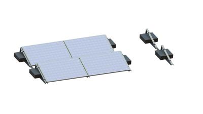 China Tripod Folding Flat Roof Solar Mounting System PV AL6005 Panel Mount for sale