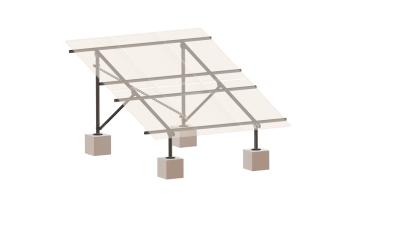 China Frameless Steel Solar Structure Anti Corrosion Galvanized Panel Ground Mount Rack for sale