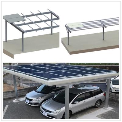 China AL6005 Framed Solar Panel Carport Aluminum Residential Parking Canopy for sale