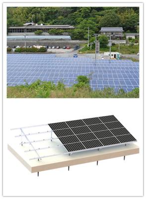 China 500mm Aluminum Solar PV Mounting Systems Concrete Base Ground MGAS-I for sale