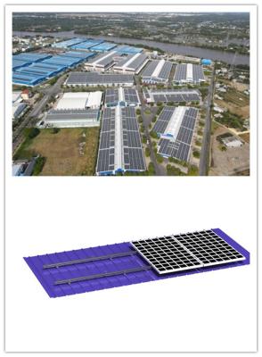 Chine L système de montage solaire de toit en métal de bride des pieds T sur la Chambre MRA2-TD à vendre