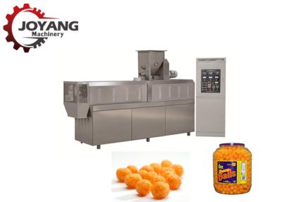 China Twin Screw Extruder Cheese Balls Puffed Corn Snack Making Machinery With High Quality for sale