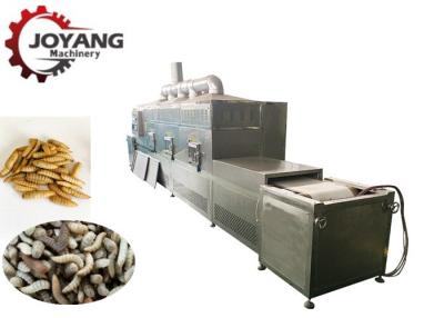 中国 即刻のマイクロウェーブ乾燥機械昆虫のコオロギは幼虫のウジの焼ける装置を徐々に引出す 販売のため