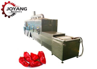 China Continuous Tunnel Microwave Chili Drying Machine Red Pepper Dryer Machine for sale