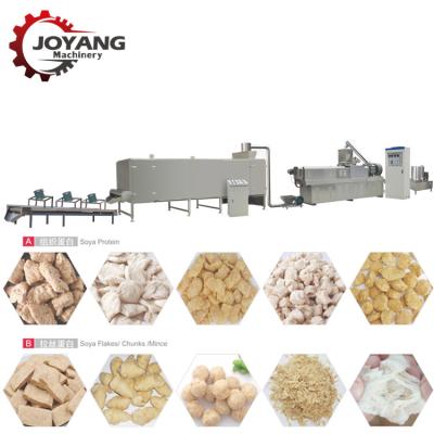 China TVP TSP Soy Protein Machine Chunk Flake Mince Shape for sale