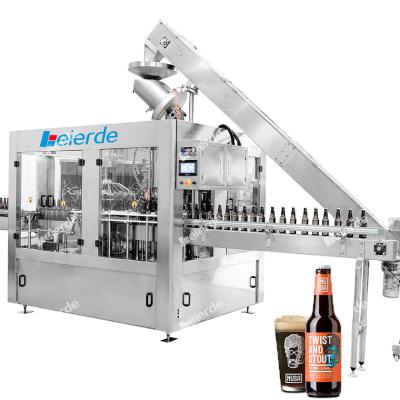 China Máquina automática de enchimento de cerveja de vidro de plástico à venda