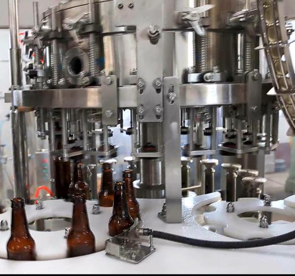 Quality 3000x4000x35000 Automatic Beer Filling Machine 2000bph Glass Bottle Filling for sale