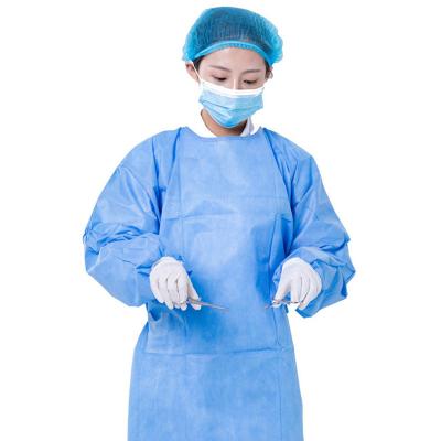 China SMS Non Woven Disposable Protective Gowns , Disposable Surgeon Gown Hospital for sale