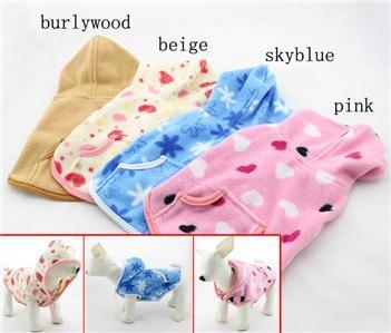 China Ladies Pet XXL , XXS puppy clothes Fleece Dog Hoodie Winter Coats for Chihuahua for sale