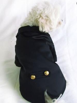 中国 結婚式/子犬のタキシードのための黒い子犬座の男の子ペット タキシードのちょうネクタイの衣裳 販売のため