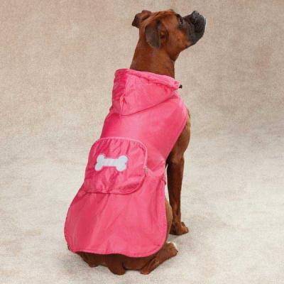 China Fleece-Lined Stowaway Dog Rain Jacket Custom Dog Hoodies / doggie apparel XX XS for sale