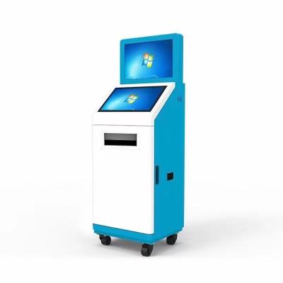 China 19 Inch Touch Screen Self Service Kiosk 1920x1080 With A5 Printer ID Card Reader for sale