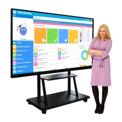 China 110 Inch Digital Interactive Whiteboard Intelligent Panel With Electromagnetic Pen for sale