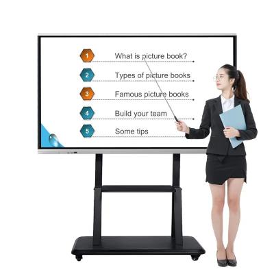 China 100 pulgadas de paneles inteligentes interactivos 4k 3840x2160 tablero de pantalla táctil para el aula en venta