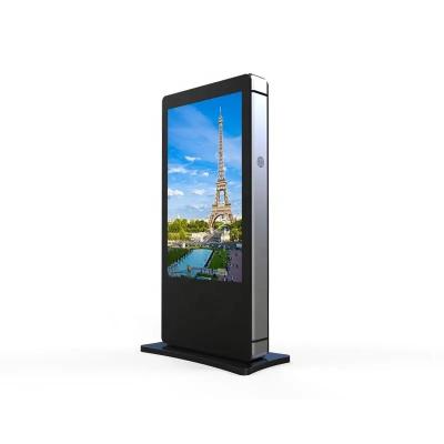 China 55 Inch 4G Outdoor Advertising Screen Display Waterproof High Brightness Video Player for sale