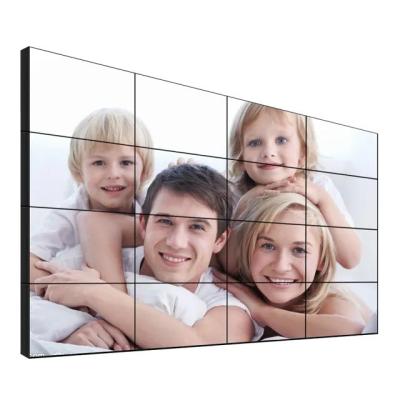 China 49 Inch 4x4 LCD Splicing Wall Video Player Ultra Narrow Bezel 3.5mm Monitor for sale