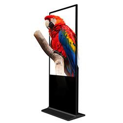 China 55 Inch Vertical Advertising Display Floor Standing 4K LCD Video Wall 1920x1080 for sale