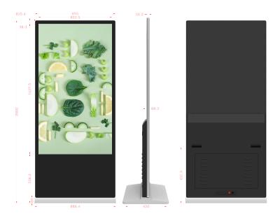 China Android 65 Inch Digital Signage Floor Standing Touch Screen LCD Display for sale