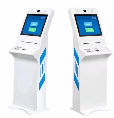 China 24 Inch Interactive Touch Screen Kiosk System With Receipt Printer ID Card Reader for sale