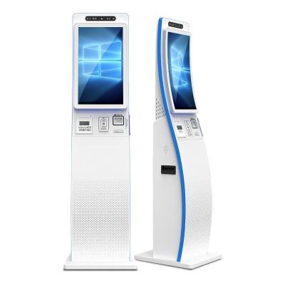 China ODM Curved Surface Touch Screen Self Service Kiosk 23.6 inch With QR Code Scanner for sale